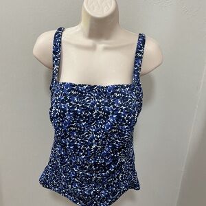 Women's BeanSport Swimwear, Squareneck Tanksuit Print size 12